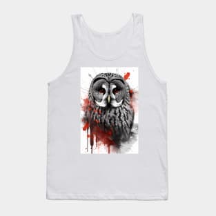 Great Gray Owl Painting Tank Top